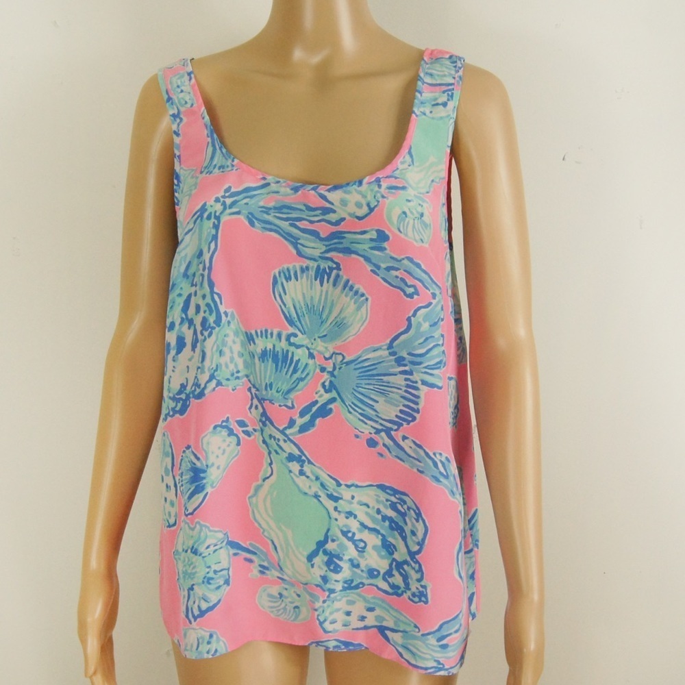 Lilly Pulitzer Pink and Blue Tank Top
